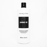 Amino-18 hair repair shampoo bottle on a white background